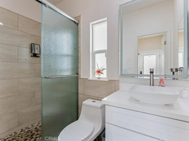 Wonderfully upgraded bathroom.