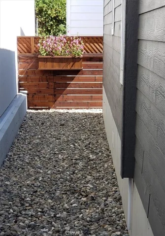 Enclosed back area.