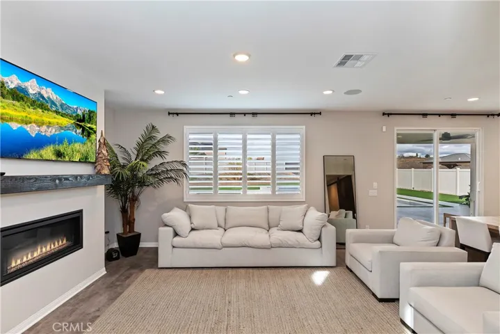 Great room has gas fireplace