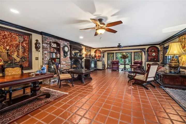 Family Room with fireplace.