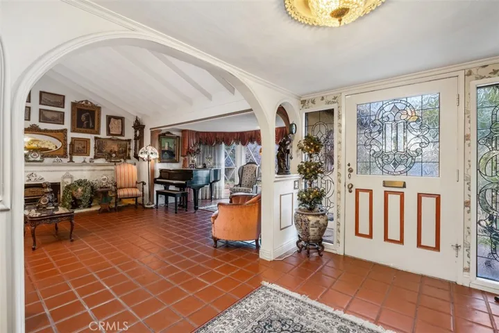 View of the living room from the foyer.