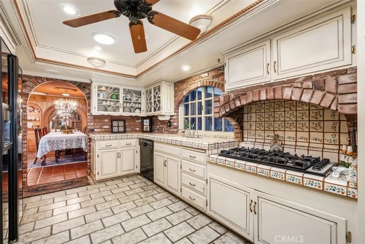 View of kitchen entry to dining room