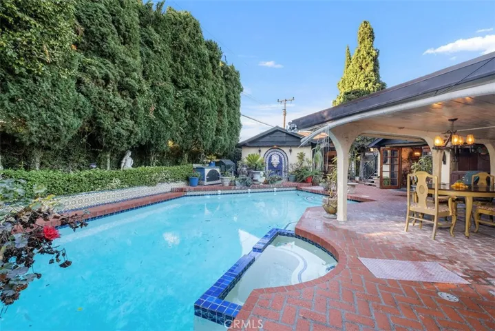 Pool, pool house and patio.