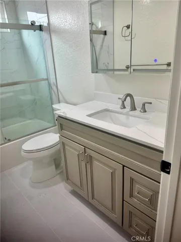 second remodeled bathroom with tub