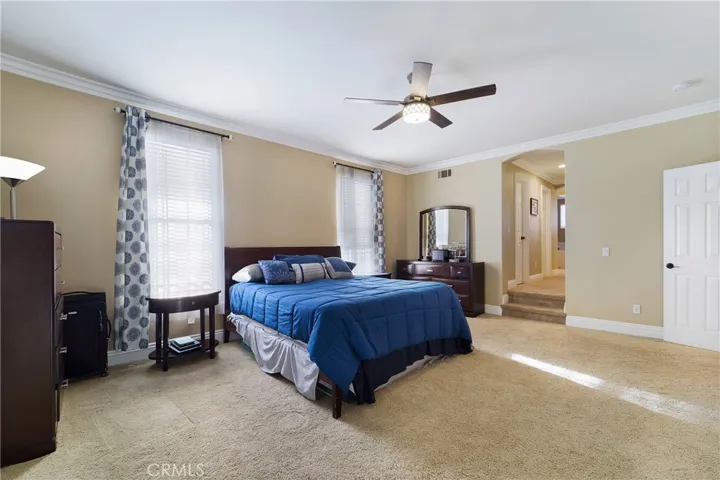 The Owner's suite offers a dual sided walk in closet and huge bath.