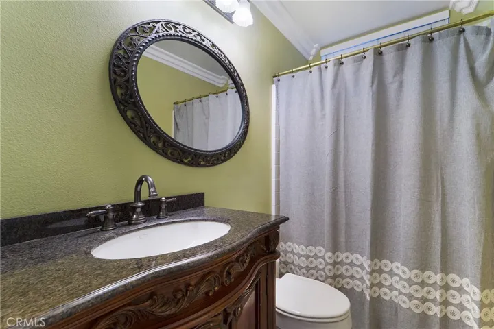 Downstairs full bath includes tub and shower as.