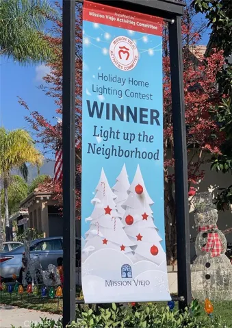 Award winning street in the city of Mission Viejo.
