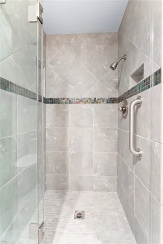 First floor 3/4 bath with walk-in shower.