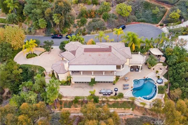 Birds eye view of the estate.