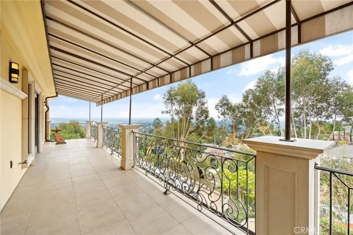 Balcony off the upstairs bedrooms