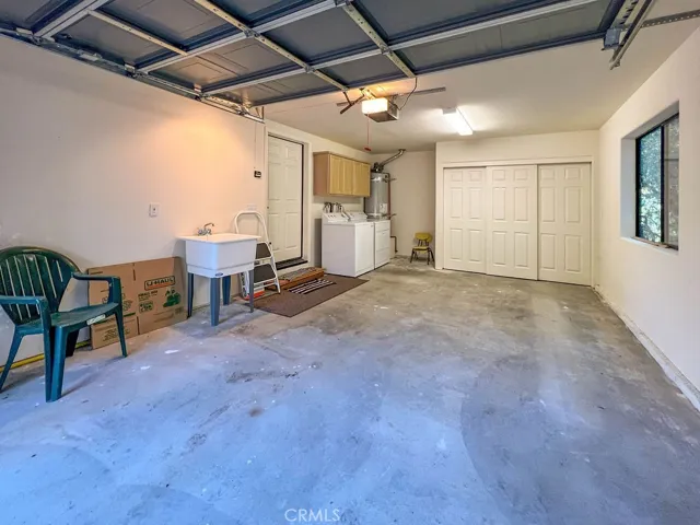 A utility sink, washer, dryer and closet are in the garage for your convenience.