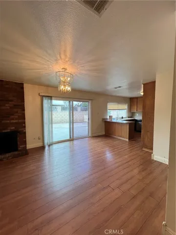 Kitchen-Dining Area and Fireplace