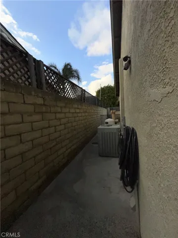 Side Area - A/C Unit and Pool Equipment