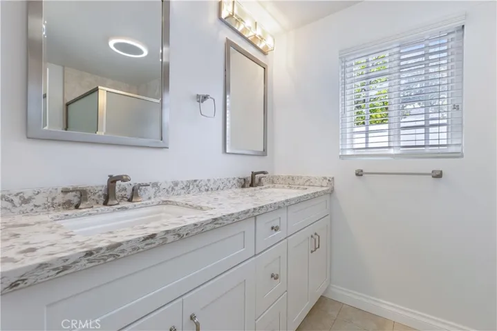 Primary bath with double sinks