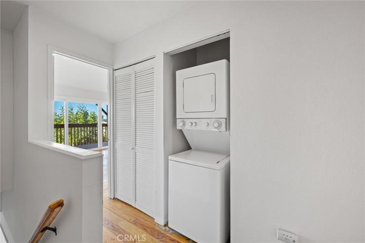 Laundry Space in the Hallyway between the Primary Bedroom and the guest bedoom.
