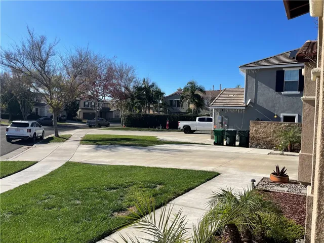 Views onto the driveway