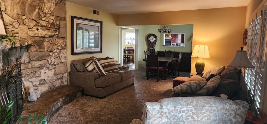 View to Dinning room and Nook