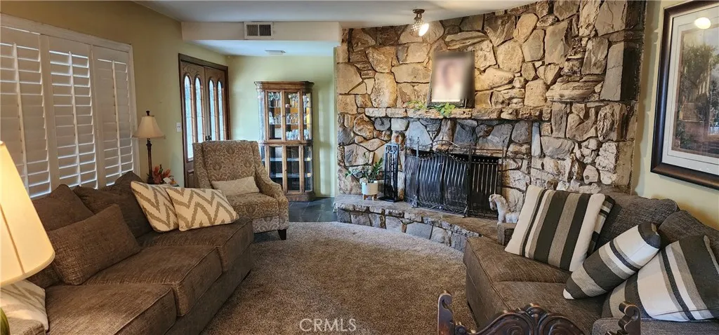 Living Room with Fire Place