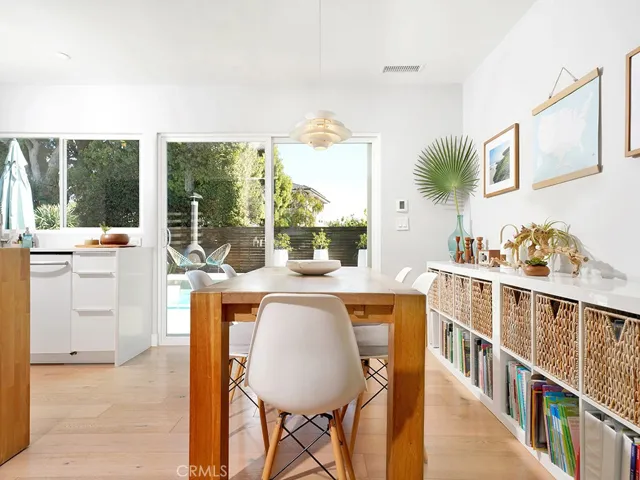 view of yard from dining area