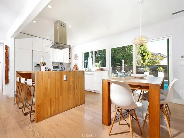 kitchen and dining area