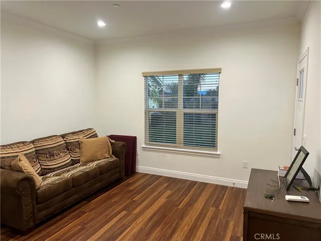 Furnished with fold out couch