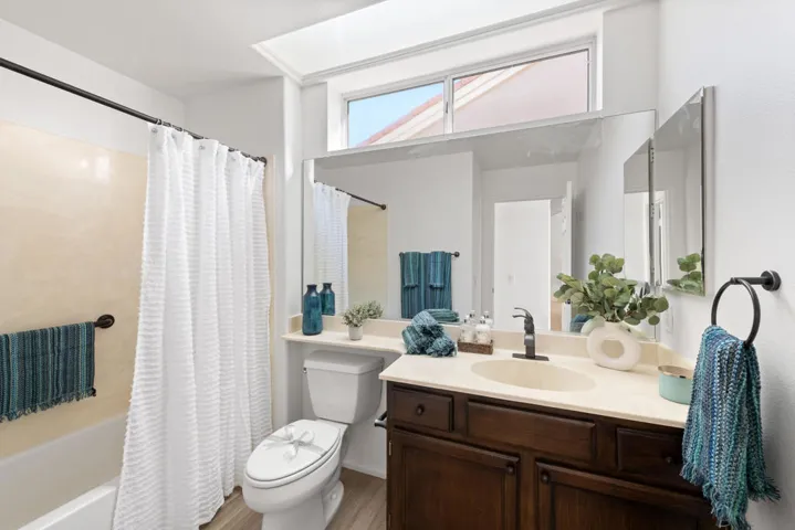 Second Bath with Shower Over Tub
