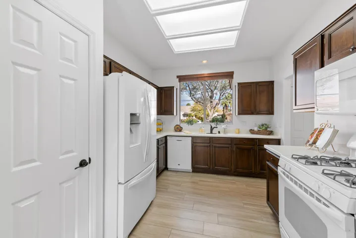 Kitchen with  White Appliances