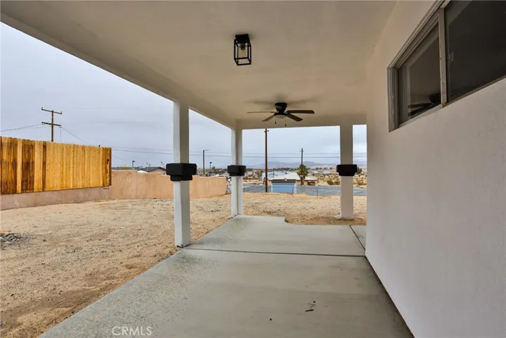 Rear patio
