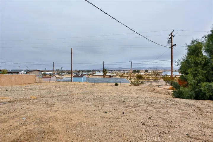 Rear yard with view