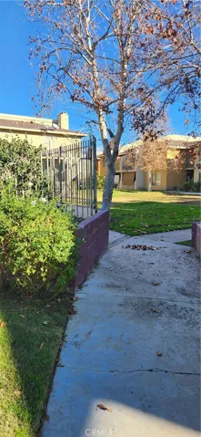 Pathway toward pool and clubhouse.