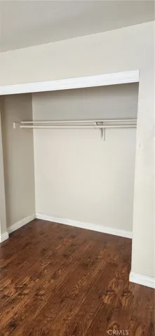 Deep closet space for 2nd bedroom.