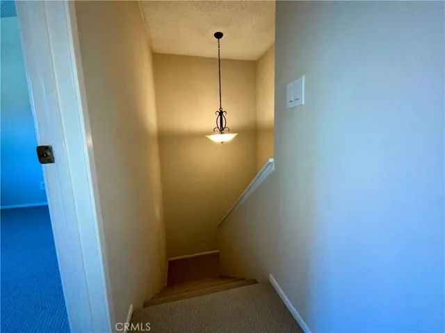 Stairway looking down from Upstairs Hallway