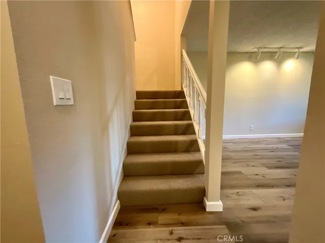 Stairway looking up from Downstairs Hallway