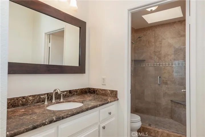 Upstairs primary bathroom