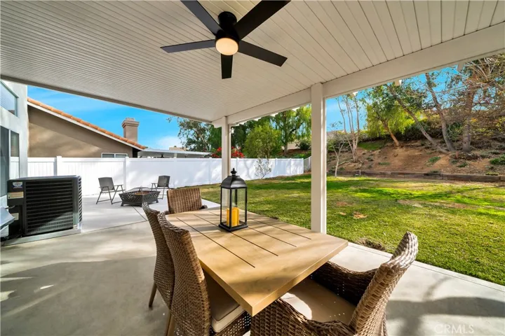 covered rear patio
