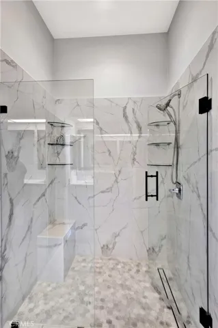 Seamless Glass door swings both ways