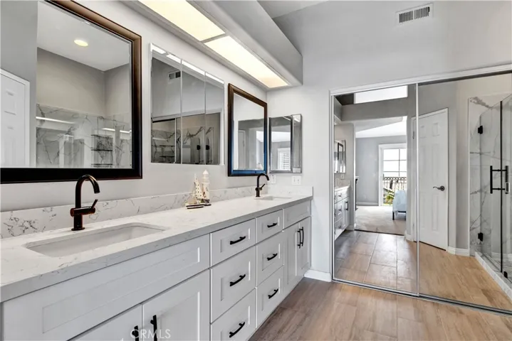 Updated Main Bathroom with dual sink vanity