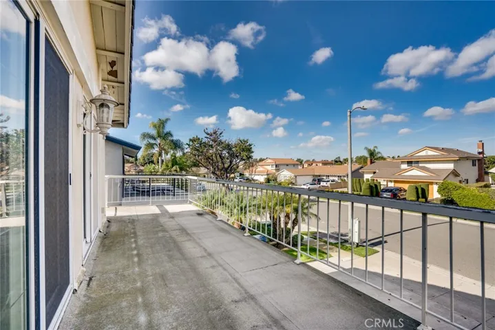 Balcony with access from upstairs bedroom.
