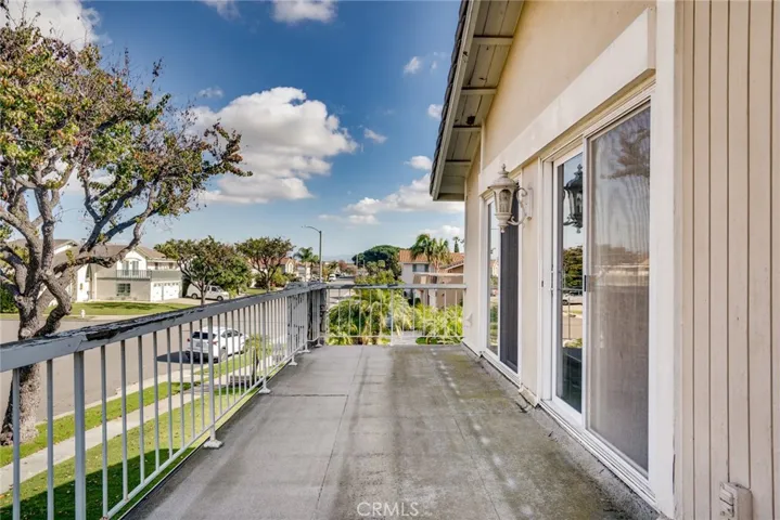 Balcony with access from upstairs bedroom.
