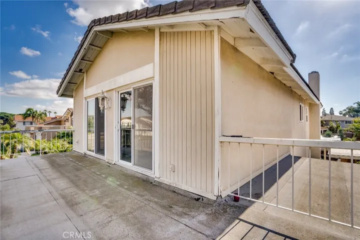 Balcony with access from upstairs bedroom.