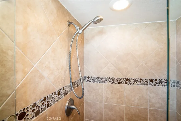 Upstairs primary shower.