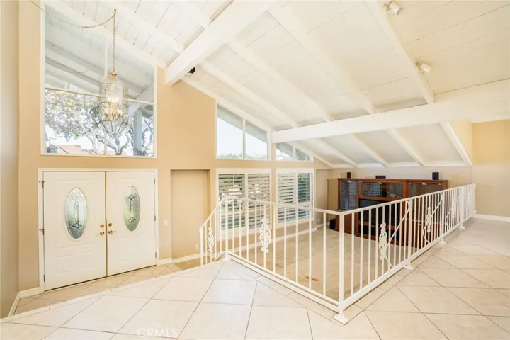 Entry, living room.