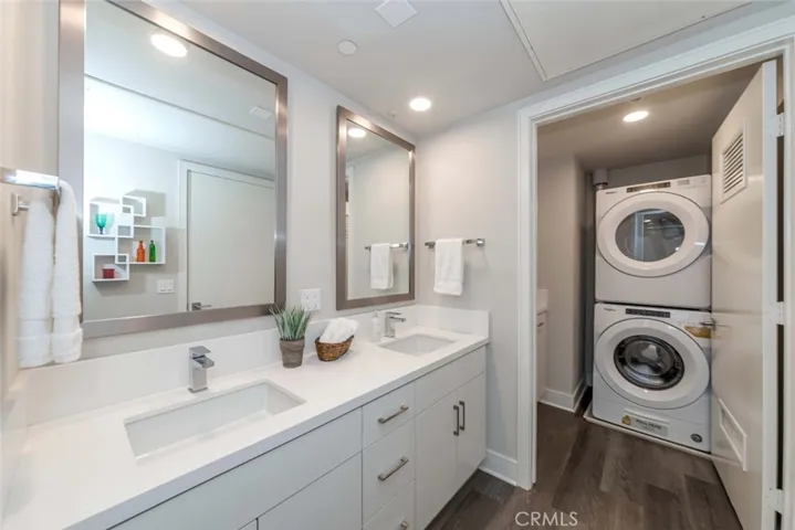 Second bathroom opens into the laundry room