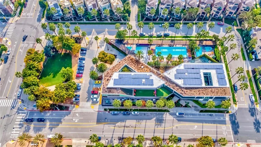 Resort style amenities include pool, spa, gym