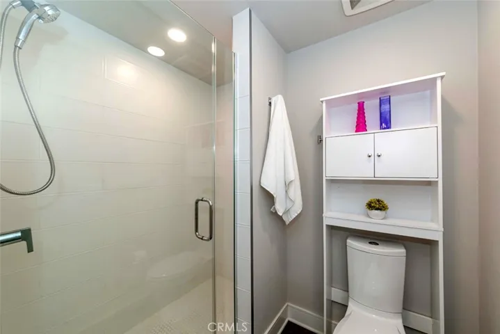 Primary bathroom with walk in shower
