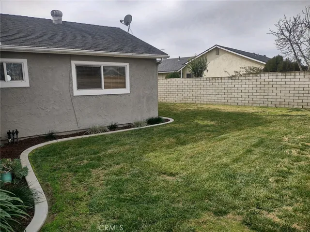 Side of backyard