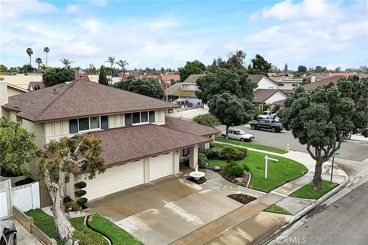 Mature landscape on large corner lot