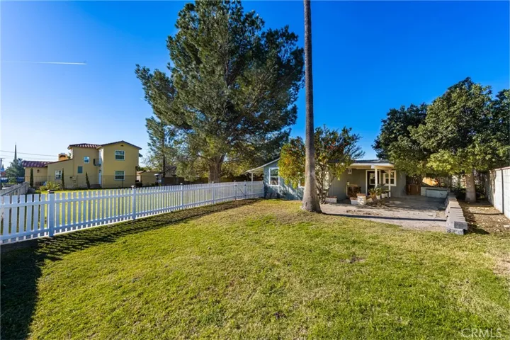 Unit A separate patio.