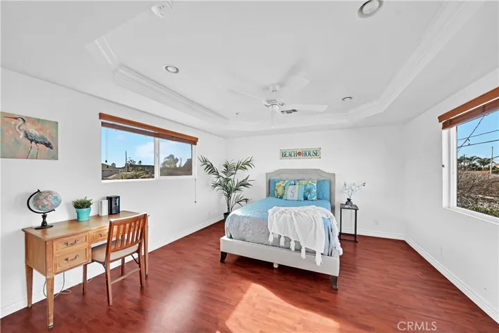 This Upstairs Bedroom is Extra Large and has a Walk-In Closet