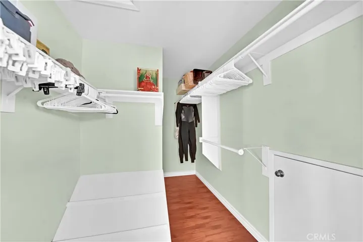 Walk-In Closet and Door to Attic Storage